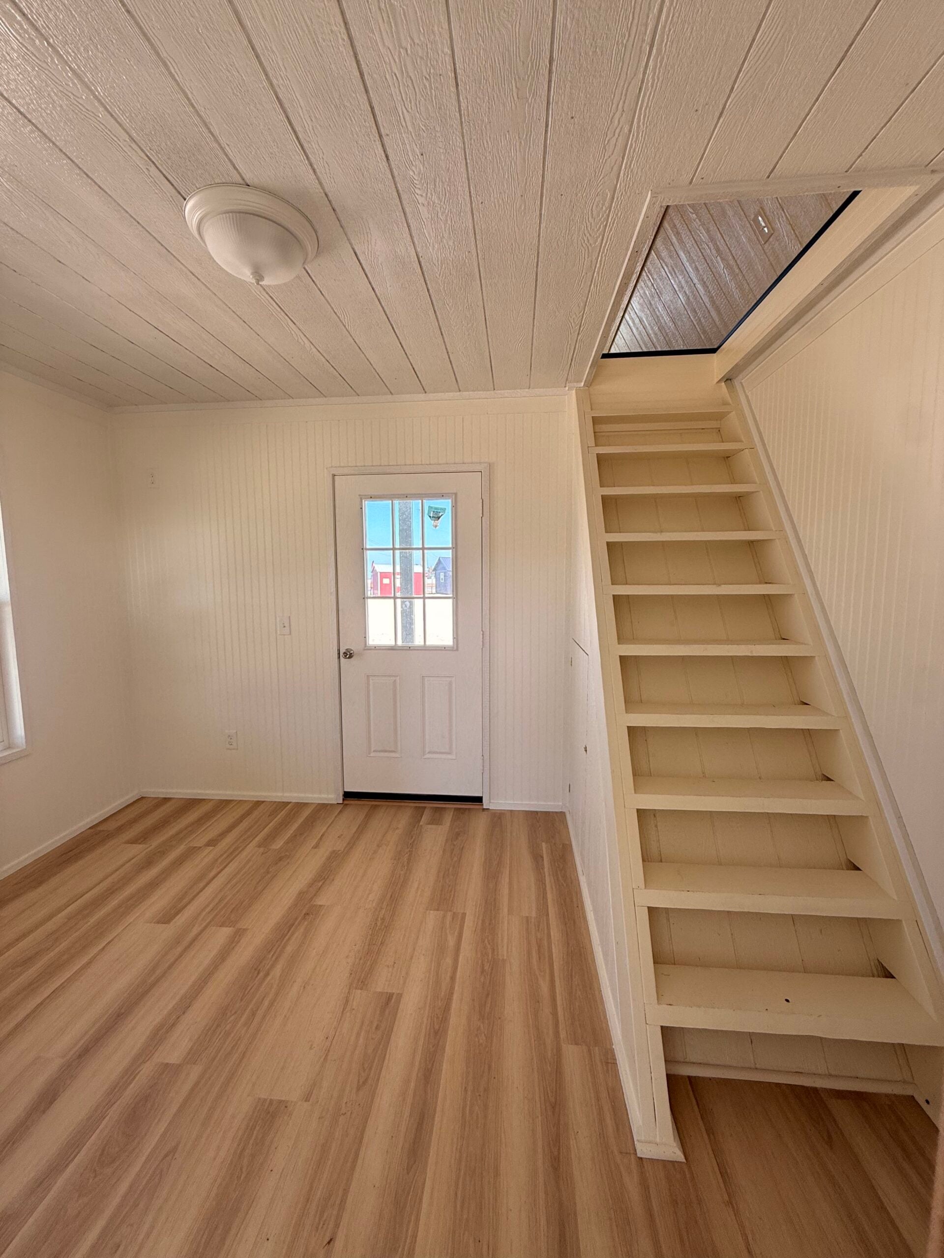 14x48 finished tiny home exterior in Waco, Texas