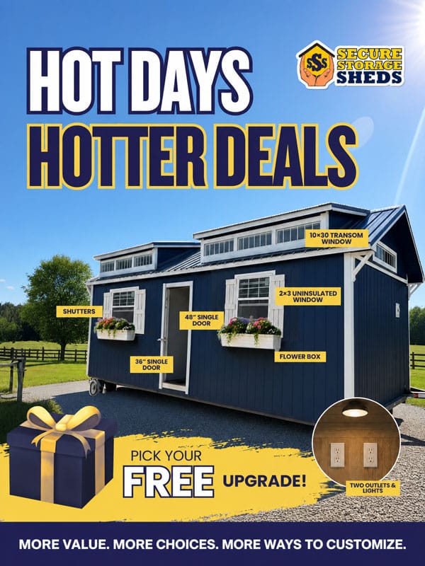 free shed upgrades